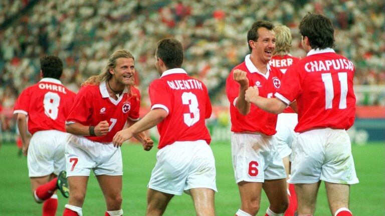 SWITZERLAND LOTTO 1994/1996 FOOTBALL HOME VINTAGE JERSEY SIZE “L SWITZERLAND LOTTO 1994/1996 FOOTBALL HOME VINTAGE JERSEY SIZE “L