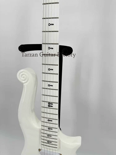Fast Ship Solid Body Prince Cloud White Electric Guitar SH Pickup Gold Hardware - Picture 10 of 13
