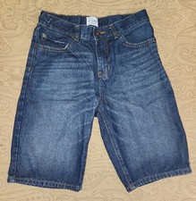 CHILDREN'S PLACE 1989 Boys 5-Pocket Jean Shorts Dark Wash 10