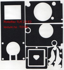 Rolleiflex 2.8E2 TLR replacement skin cover pre-cut self-adhesive 