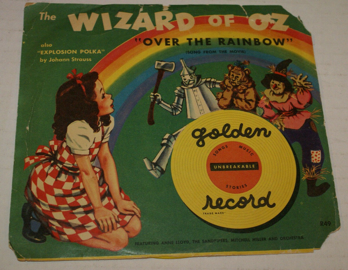 THE RARE OLD RECORDS 珍品レコード Wizard of Oz 1950 Golden Record 78 Over The Rainbow Explosive