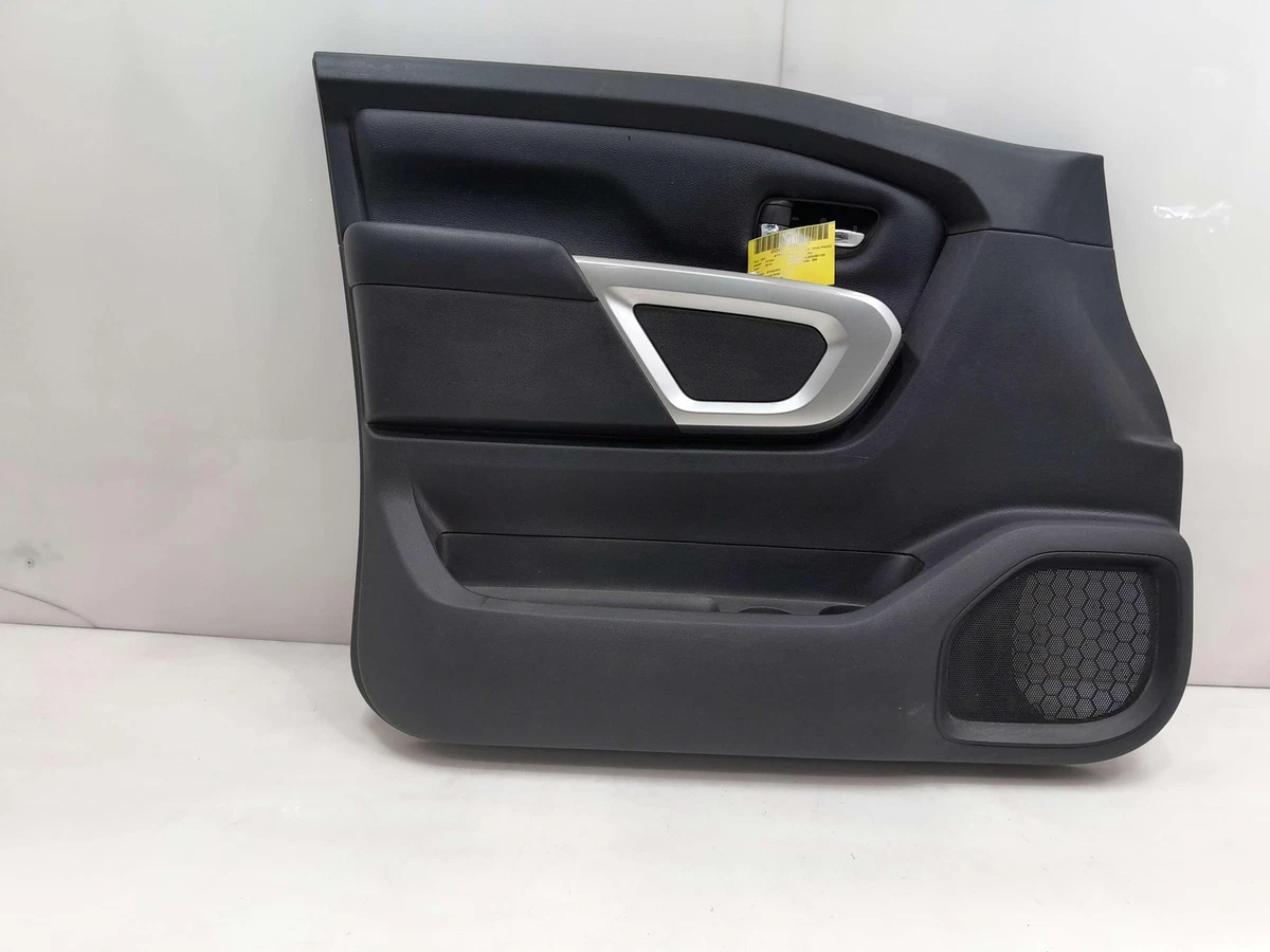 19-21 Nissan Titan SV Front Door Trim Panel LH Driver Side Black