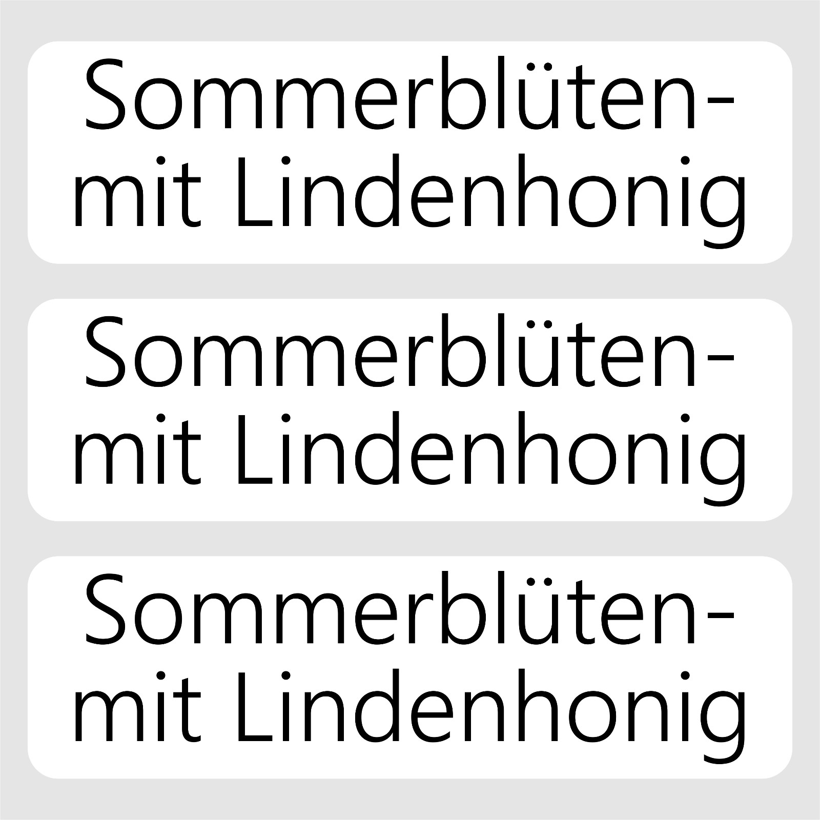 Sommerblüten- mit Lindenhonig Aufkleber selbstklebend DIB Honigglas Imker
