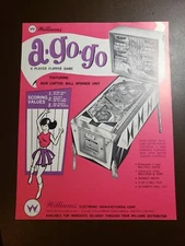 Williams A-GO-GO Original Pinball Flyer