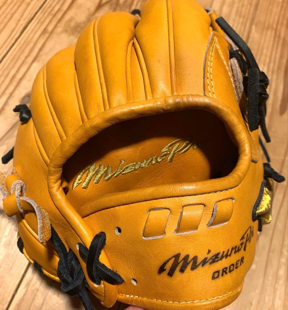 Mizuno Pro 11.5” Infield Glove Yellow HAGA Japan Order Japan