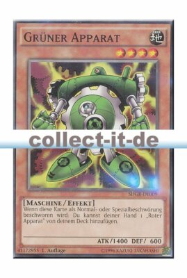 Yugioh SDGR-DE009 Grüner Apparat 1. Auflage