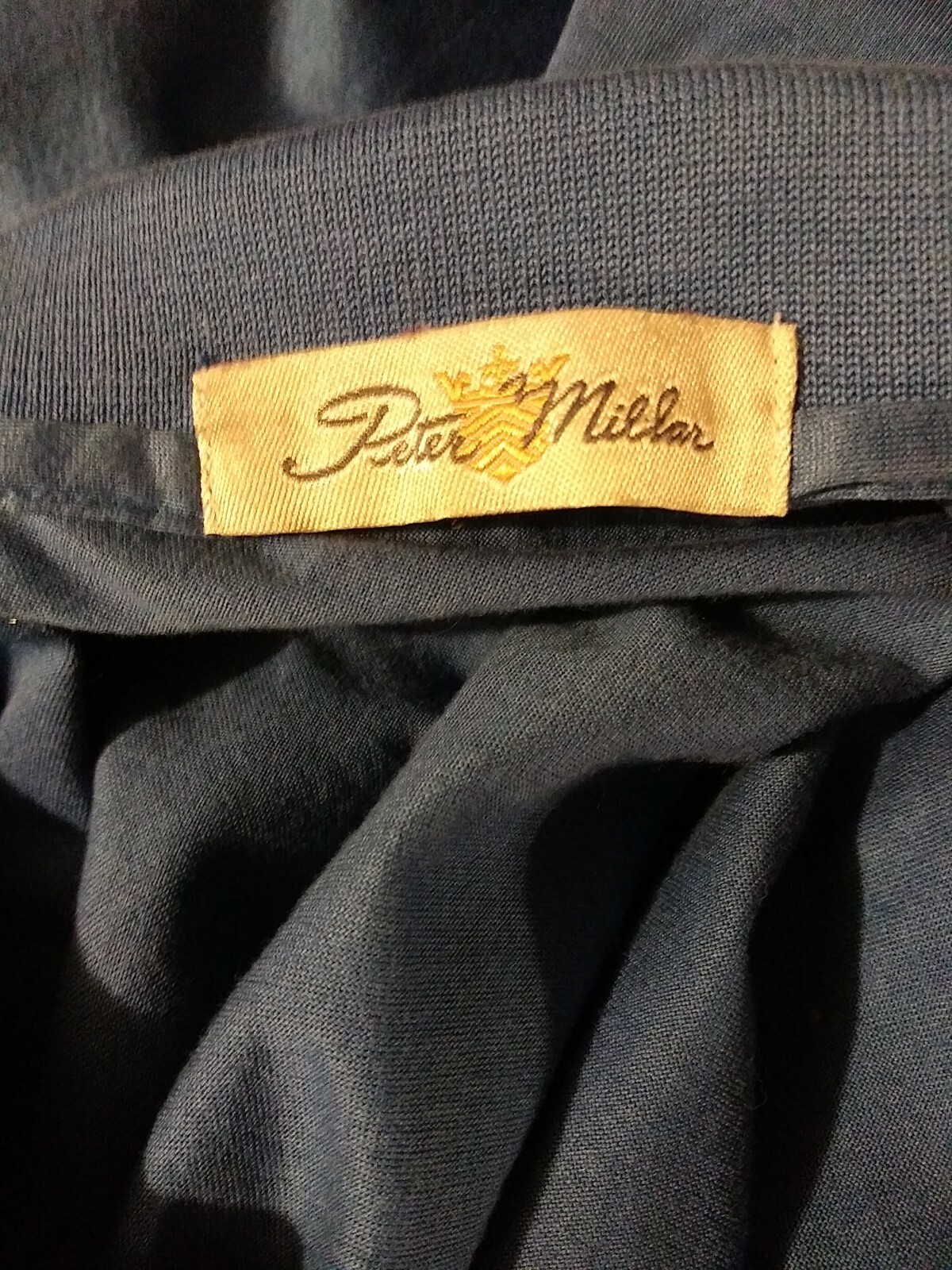 Peter Millar Medium (M) Solid Blue Short Sleeve P… - image 6