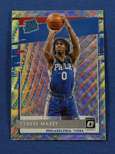 2020-21 Donruss Optic Fanatics Silver Wave Prizm Tyrese Maxey RC #171 K95