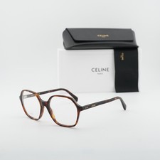 Celine CL50089I 054 Red Havana 54mm Eyeglasses New Authentic