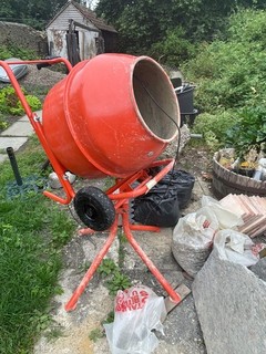 cement mixer electric nearly new and barely used.