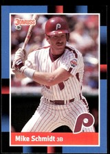 Mike Schmidt 1988 Donruss #330 Philadelphia Phillies FREE SHIPPING AutographDen