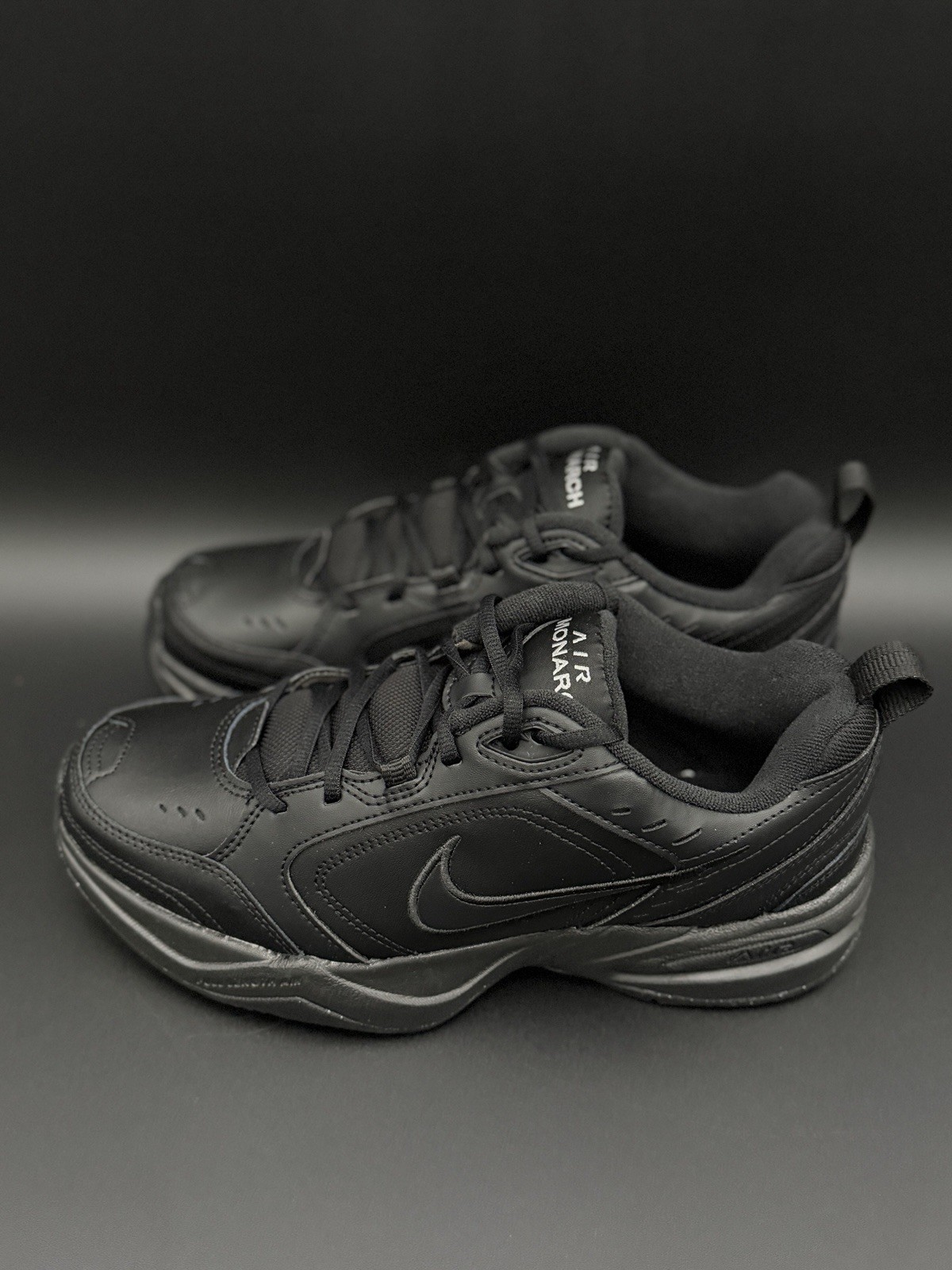 Nike Air Monarch IV Black/Black 415445 001 Medium Width Dad Men's Shoes Comfort thumbnail 5
