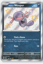 Paldean Wooper 180/091 Paldean Fates Shiny Rare
