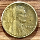 1925-S Lincoln Wheat Cent Monster Woody Error Wood Grain Improper Alloy Mix