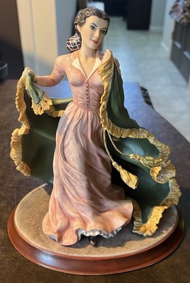 Franklin Mint ''I Won't Let Tara Go!'' Gone With The Wind Fine Porcelain Figurine
