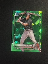 2025 Bowman Sapphire Edition - Chrome Prospects Bo Walker #BCP-92 Green /99 (RC)