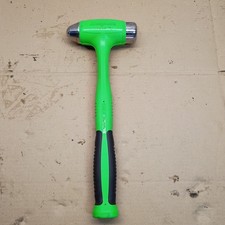 Snap-on 40oz Green Soft Grip Dead Blow Ball Peen Hammer Hbbd40