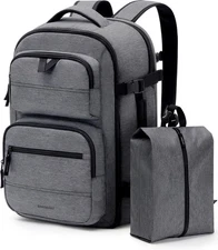 Travel Backpack for Women Men,40L Flight Approved Carry on Backpack with Shoe Ba