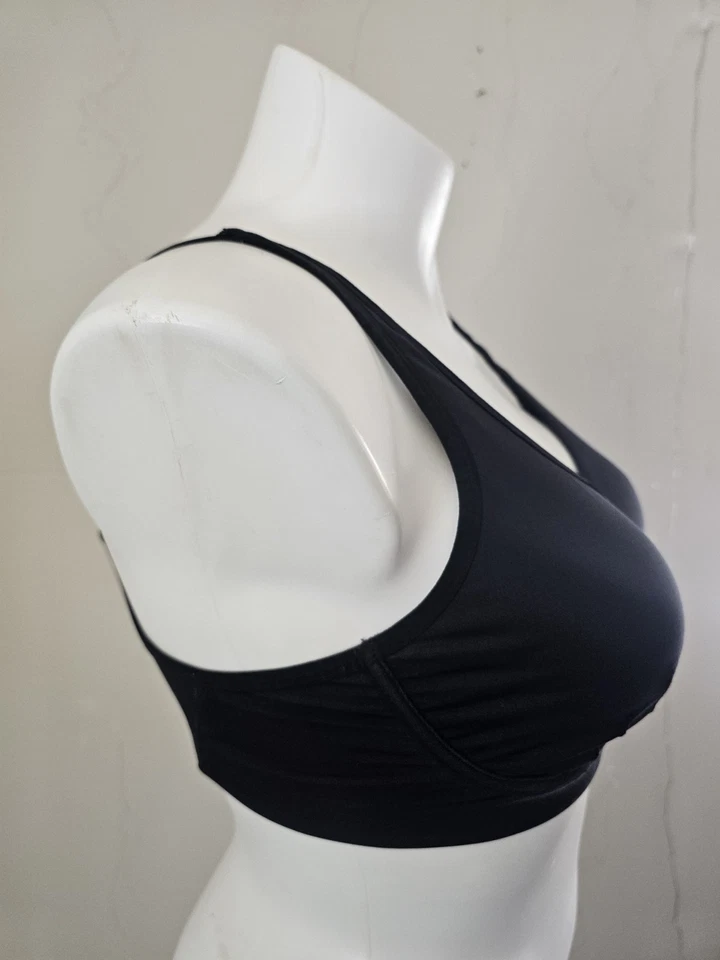 Sujetador deportivo Natori 38C convertible con aros correas ajustables sin forro negro Foto 3 de 4