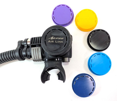 AERIS Air Link Membrandekel Auslass-Taste 2. Stufe Regler Scuba Dive MPN 4112