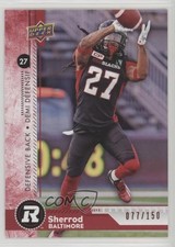 2018 Upper Deck CFL Red 77/150 Sherrod Baltimore #131 v5t
