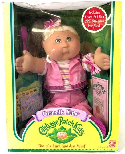 2004 Cabbage Patch Kids Cornsilk Renee Dakota Blonde Girl Play Along Doll NIB