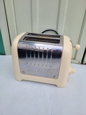 Dualit 2 Scheiben Lite Toaster DPP2 Creme und Edelstahl