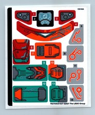 Lego 76194 Tony Stark's Sakaarian Iron Man Sticker Sheet Only - No Bricks