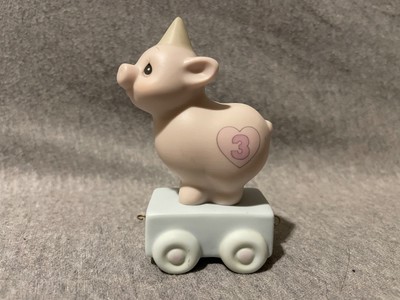 1985 Precious Moments Heaven Bless Your Special Day Pig 3rd Birthday 15954