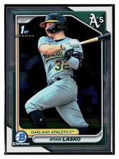 2024 Bowman #BCP-105 Ryan Lasko Chrome Prospects Oakland Athletics