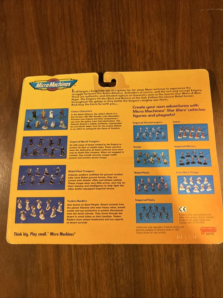 Vintage 1996 Star Wars Micro Machines MOC Ewoks Figure Set Galoob 66076 - Image 2 of 2