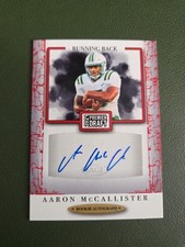 Aaron McCallister 2021 SAGE Premier Draft #A32 Autographs Red UNC Charlotte Auto