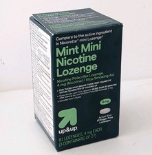 Up  Up Mint Mini Nicotine Lozenges 4mg 81 Count EXP 12/26 Quit Smoking Withdraw