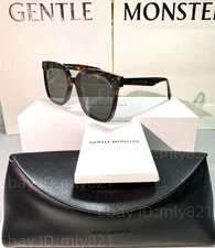 GentleMonster HER T1 Sunglasses Brown Frame Black Lenses