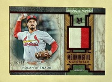 2025 Topps- Museum Baseball Nolan Arenado #MMR-NA Meaningful Materials /15