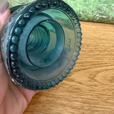Hemingray 19 Aqua Blue Vintage Glass Insulator Made In USA Collectible