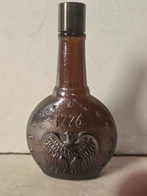 Vintage Aqua Velva Ice Blue After Shave Bottle JB Williams 1776 Decanter Quill
