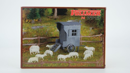 Vollmer N 7717 vagón de pastor con rebaño de ovejas | Condition: Gebraucht