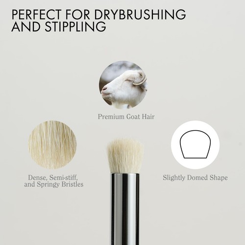 ARTIFY Drybrush Set with Dampening Pad and Brush Soap: 5 Sizes Professional-G... - 第 4/7 張圖片