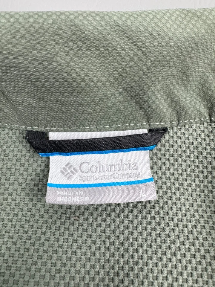 Columbia Softshell Jacket Mens Large Lightweight Olive Full Zip - Image 3 of 4