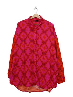 GRACE Hemd-Bluse Damen Bluse Gr. DE 48 pink-rot Casual-Look