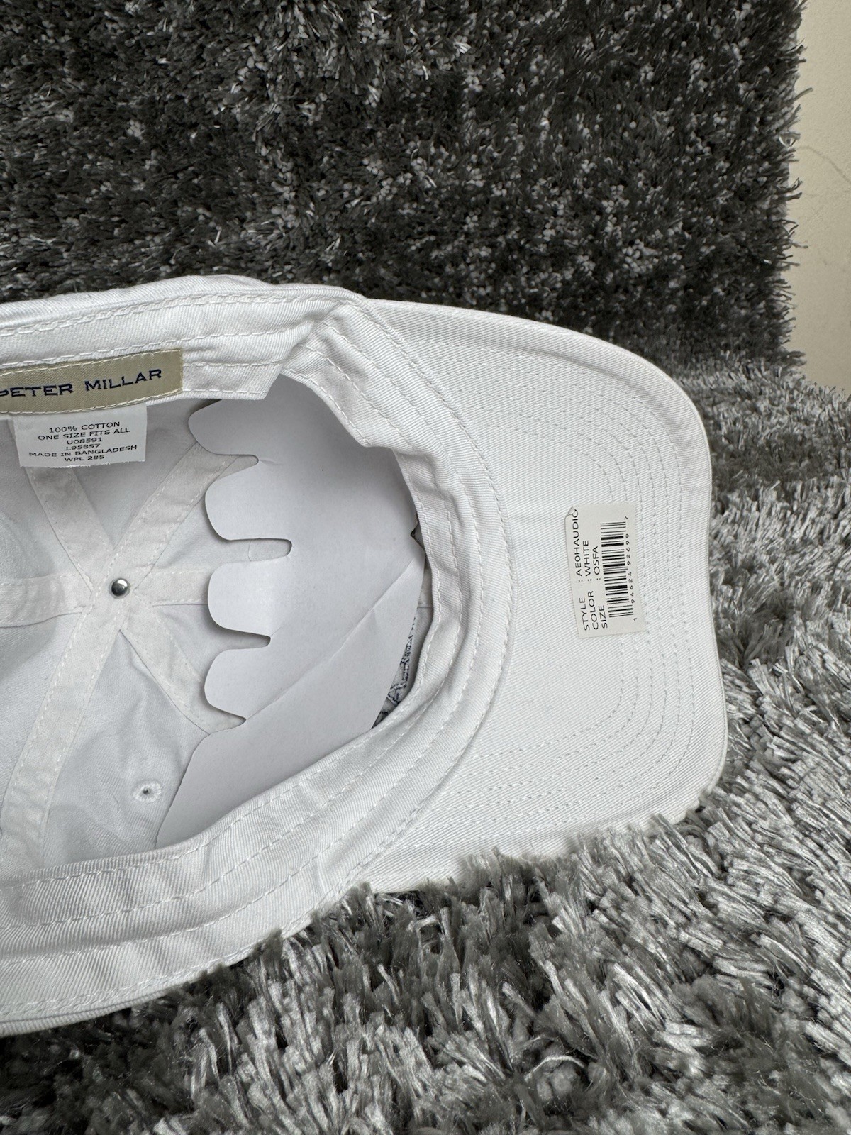 Peter Millar Hat Cap Strapback One Size White Gol… - image 9