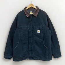 Vintage Carhartt Arctic Jacket Men’s 2XL Black Duck Canvas Detroit USA Workwear