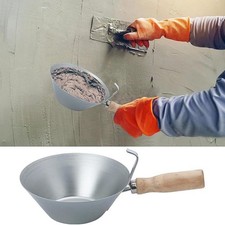 Cement Bucket Scoop Bricklaying Bowl for Drywall Plastering Home Renovations