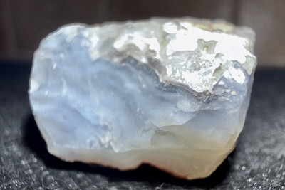 Blue Chalcedony Rough Crystal Mineral Specimen Rock Chunk Display Piece