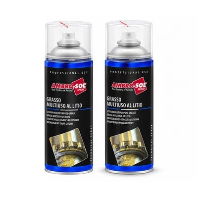 2 x Lithiumfett Spray 400 ml – Mehrzweck Schmierfett NLGI EP2 bis +170 °C - Bild 1 von 4