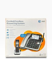 AT T CL84102 DECT 6.0 Corded/Cordless Phone Answering System Tested Working