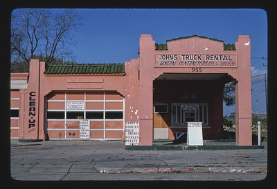 #ad Baton Rouge Louisiana 1982 Johns Truck Rental Gas Station Clean Up Shop $13.49