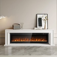 1500W Fireplace Heater and Linear Fireplace with Remote Control