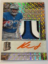 2018 Panini Spectra Kerryon Johnson Neon Orange RPA /5 #223 (Read)